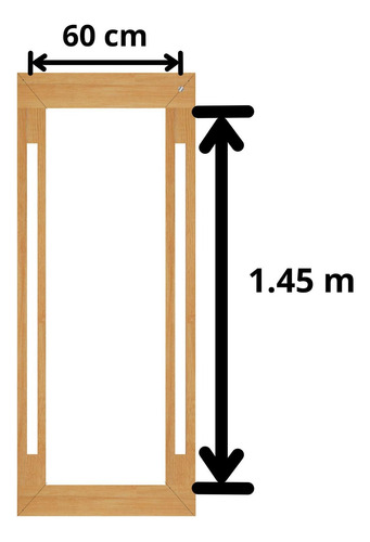 Espejo De Madera Cuerpo Completo Led Luz Fria Touch Rosa/morada