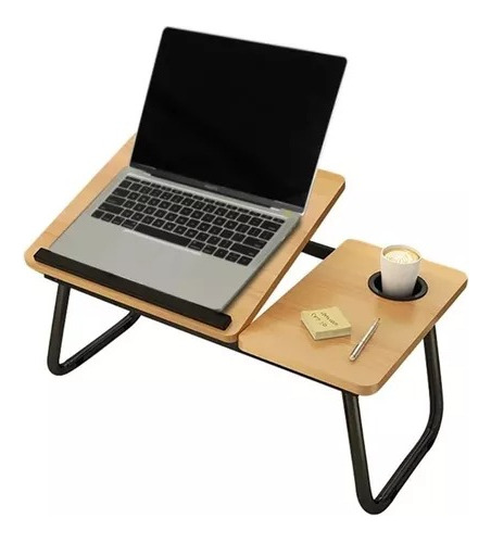 Mesa Para Notebook Con Posa Vaso Plegable