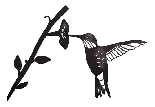 Colibrí De Metal Diseño De Pájaros Decoración Para Su Pati 