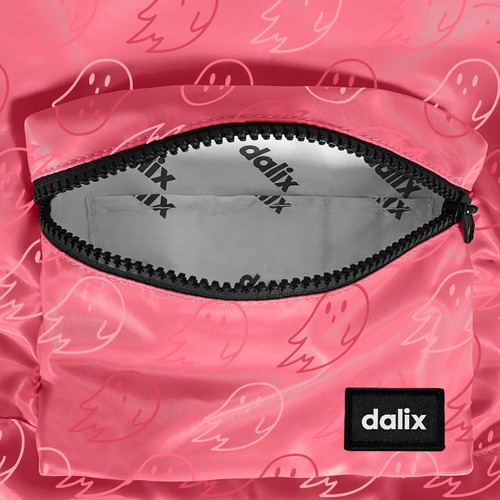 Mochila Dalix Ghost Vibes Em Rosa Choque Para Viagem, Bolsa