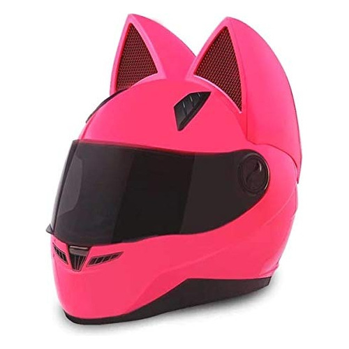 Casco Orejas De Gato Motociclista Nuevo