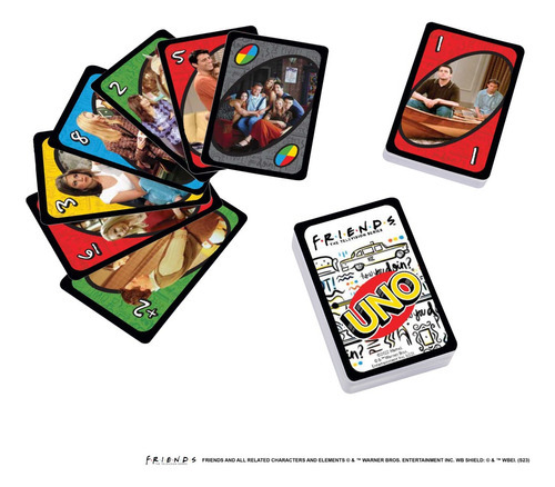 Uno Juego De Cartas Edicion Especial Friends Mattel Original