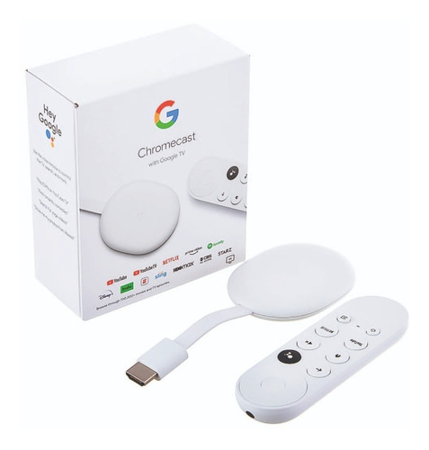 Chromecast 4 Google Tv De Voz 4k 8gb 2gb De Memoria Ram
