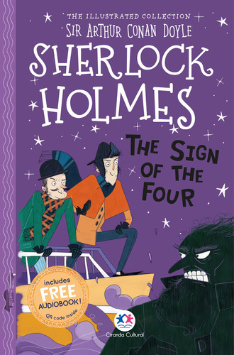 The illustrated collection - Sherlock Holmes: The sign of the four, de Arthur Conan Doyle. Editora Ciranda Cultural, capa mole em inglês