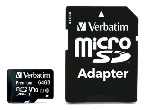 Tarjeta Micro Sdxc 64gb Verbatim Garantía De Por Vida