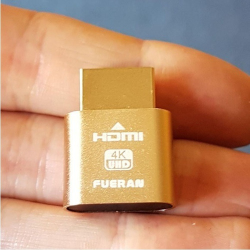 Imagen 4 de 4 de Conector Dummy Hdmi - Fueran - Rig Minería Bitcoin Ethereum
