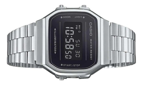 Reloj Casio Vintage, A-168wm-1vt, Illuminator, Cristal,retro