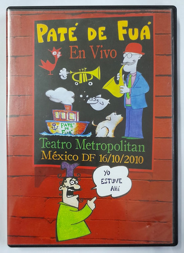 Dvd Paté De Fua En Vivo En El Teatro Metropolitan México 16/