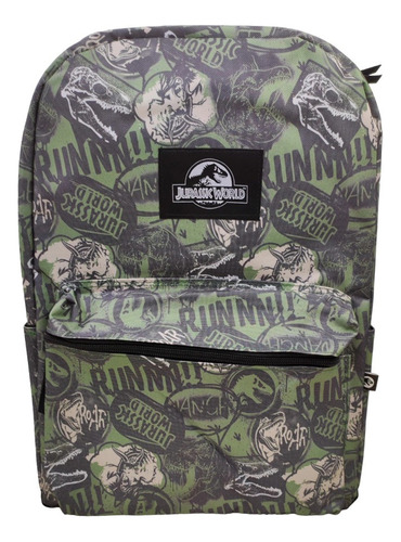 Mochila Jurassic World Espalda Original De Wabro 17 Pulgadas