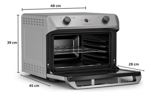 Forno Elétrico De Bancada Mueller 35litros Prata Mfb35f 220v