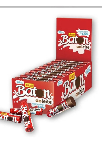 Caja Tubo Chocolate Baton 30 Unidades 