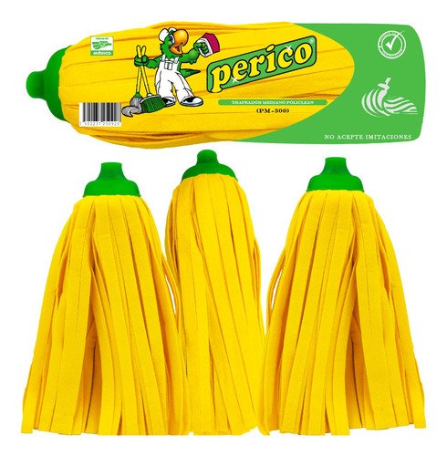 1 Repuesto D Mechudo Trapeador Policlean Perico Pm300 C/b