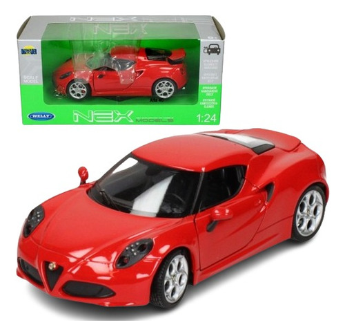 Alfa Romeo 4c - Hermoso Deportivo Italiano - R Welly 1/24