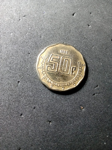 Moneda De  50 Centavos Mexicanos Error En Fecha.  1888 