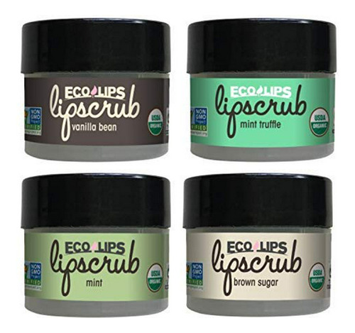 Pack De 4  Lip Sugar Scrub - Exfoliante Orgánico Para Labios