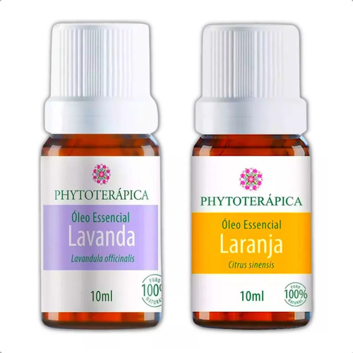 Combo Óleo Essencial Lavanda E Laranja Phytoterapica Natural