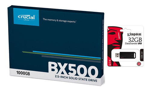 Hd Solido Crucial 1tb Ssd Bx500 + Usb De Regalo