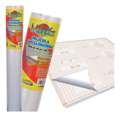 Rollo De Papel Contac Auto Adherible 45cm X20 Mts Protector