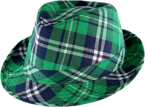 Sombrero Del Día De San Patricio Irlandés Verde Fedora Sombr