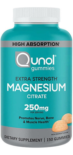 Gomitas Magnesio Qunol 250 Mg - Unidad a $1333