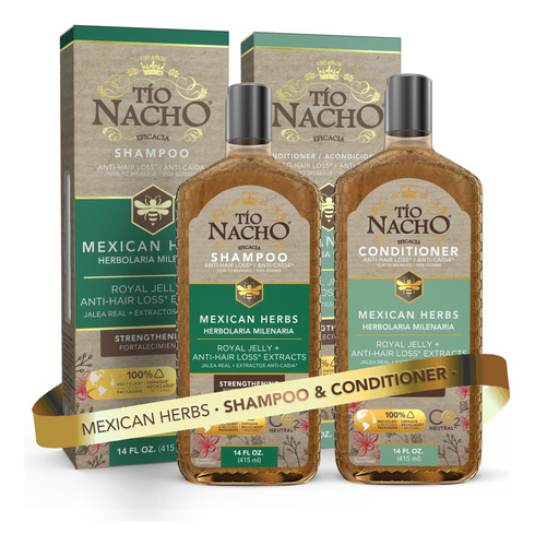 Tio Nacho Set De Champu Y Acondicionador De Hierbas Mexicana