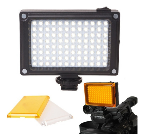 Foco Camara 96led Bateria + 2 Filtros