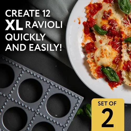 Paquete De 2 Prensa Hacer Raviolis Jumbo Juego De M...