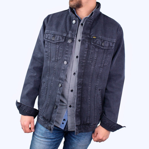 Chaqueta En Denim Clásica Renovada Lec Lee Negro