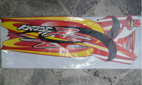 Juego De Calcos Kawasaki Kazer (amarillo Y Rojo, R Roja)