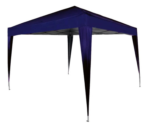 Imagem 2 de 10 de Tenda Gazebo Dobrável Sanfonada 3 X 3 M Azul