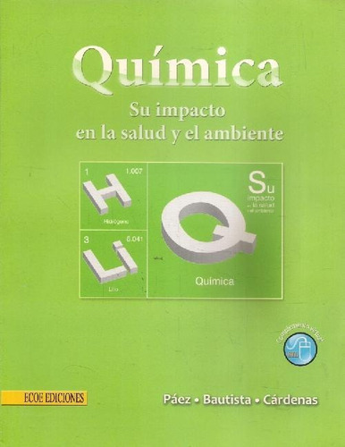 Libro Química De María Esther Páez Lancheros, Jorge Enrique