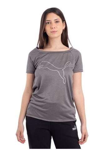 Remera Puma Mujer Deportiva Train Favorite Jersey Cat Tee