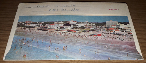 Antigua Postal Mar De Ajo Centro Nocturno + Sobre Edicolor (Usado)