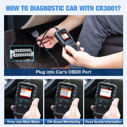 Imagen 7 de 7 de Escaner Launch Creader 3001 Automotriz Obd2 Multimarca Motor