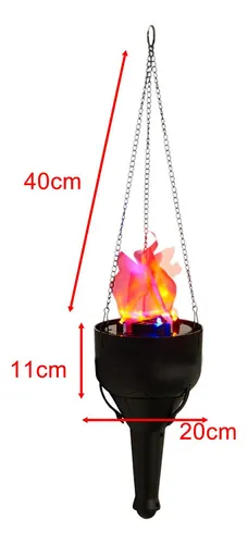 Xj Antorcha Led De Luz De Fuego Falsa, Accesorios Cálido