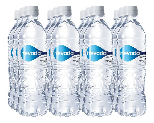 Imagen 2 de 4 de Agua Nevada Pet 600ml 12 Unidades.