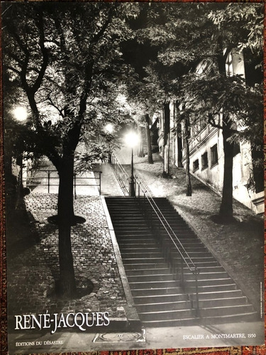 Afiche Rene Jaques, Escalier Du Montmartre 1950 60 X 80 Cm