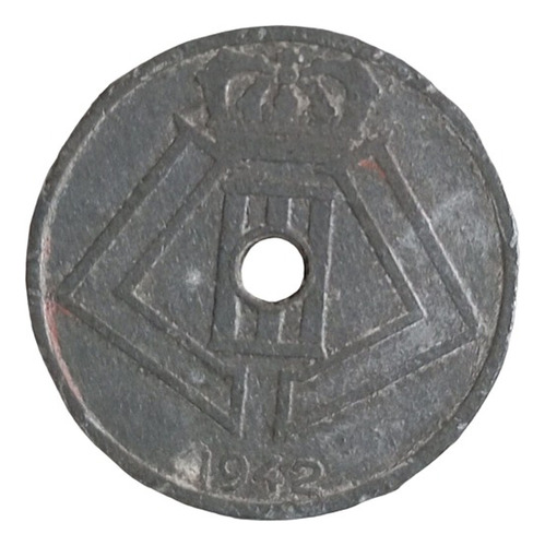  Moneda Belgica W W I I Ocupacion Alemana 1942 25 Centimes