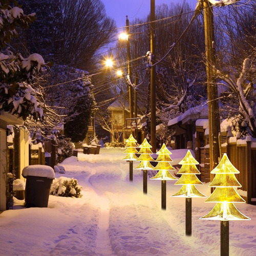 Luces Led Para Caminos Con Forma De Árbol De Navidad Y Paisa