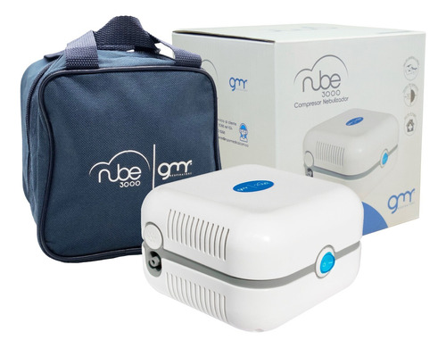 Nebulizador Portatil Adulto Y Pediatrico Gmd Nube + Estuche