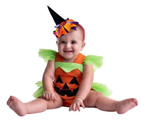 Tiara Bebe Halloween Pra Completar Fantasia De Bruxinha Baby
