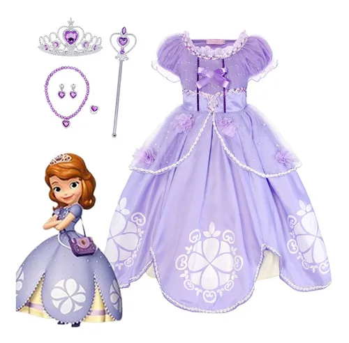 Vestido De Princesa Sofia Ni as Fiesta D a Del Ni o Disfraz