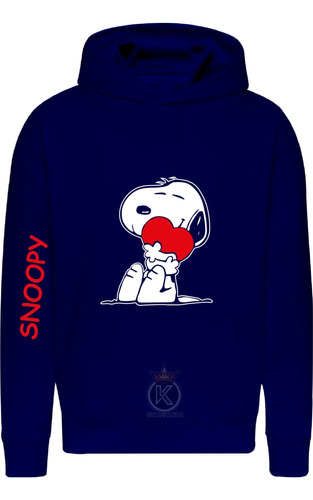 Poleron Snoopy - Amor - Corazon - Beagle Snoopy - Estampaking