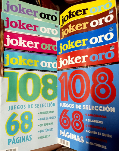 Joker Oro, 66 Paginas, Lote De 16 Revistas+2 Joker Cruzadex