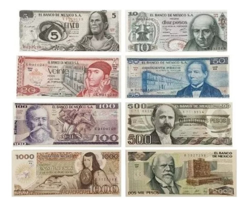 Colección De Billetes Antiguos De México Carranza Hidalgo 