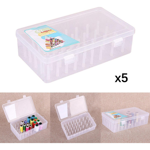 5x Caja De Carretes De Bobina Vacía De 42 Ranuras, Caja De