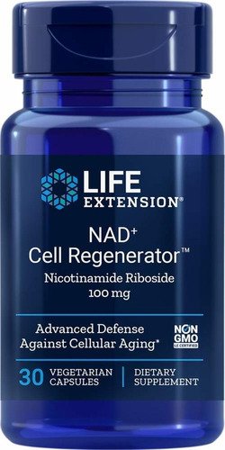Nad+ Cell Regenerator Nicotinamida Ribosídeo 100 Mg Life Ext