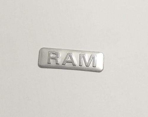 Emblema Logo Da Chave Presença Dodge Ram 26x8mm  2018 2019