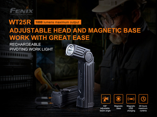 Linterna Angular Fenix Wt25r 1000 Lumenes Torch Chile