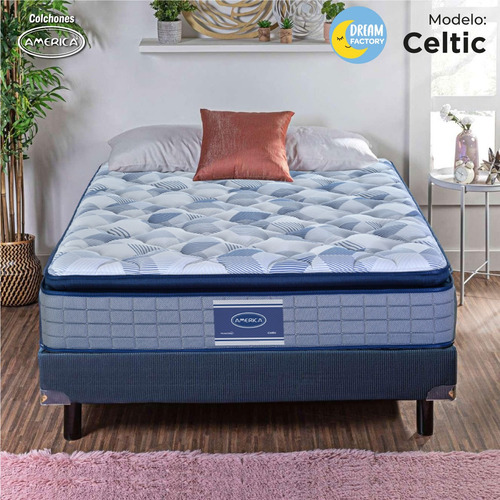 Imagen 5 de 8 de América Celtic Colchón King Size Ortopédico De Suave Espuma
